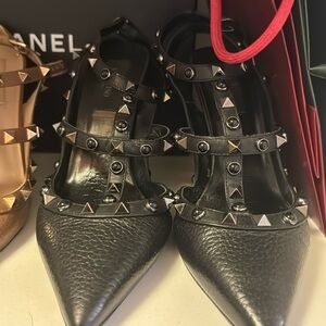 Valentino Black Rockstud Shoe